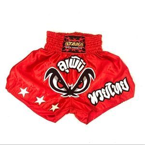 [ATAKA] Red Boxing Shorts - Size Small